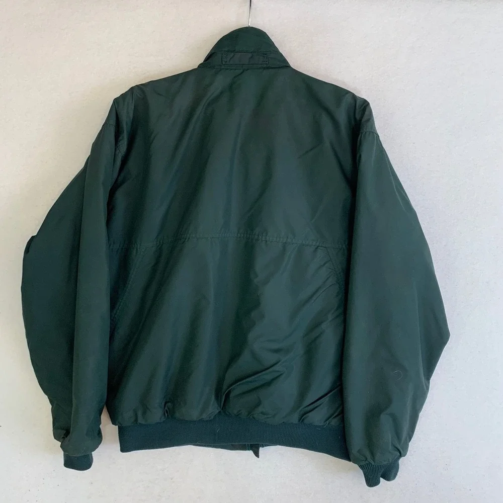 VTG Patagonia Shelled Synchilla Jacket Mens M‎ Green Fleece Lined Bomber USA